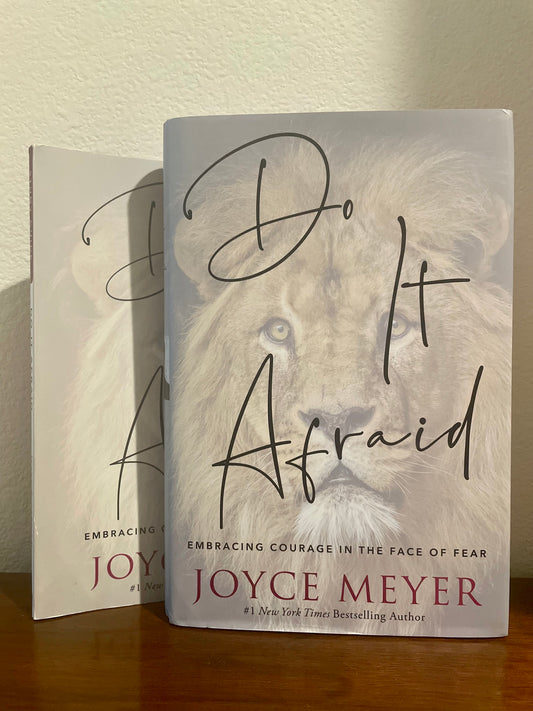 "Do It Afraid" by Joyce Meyer (Preowned Hardcover + Study Guide Set)