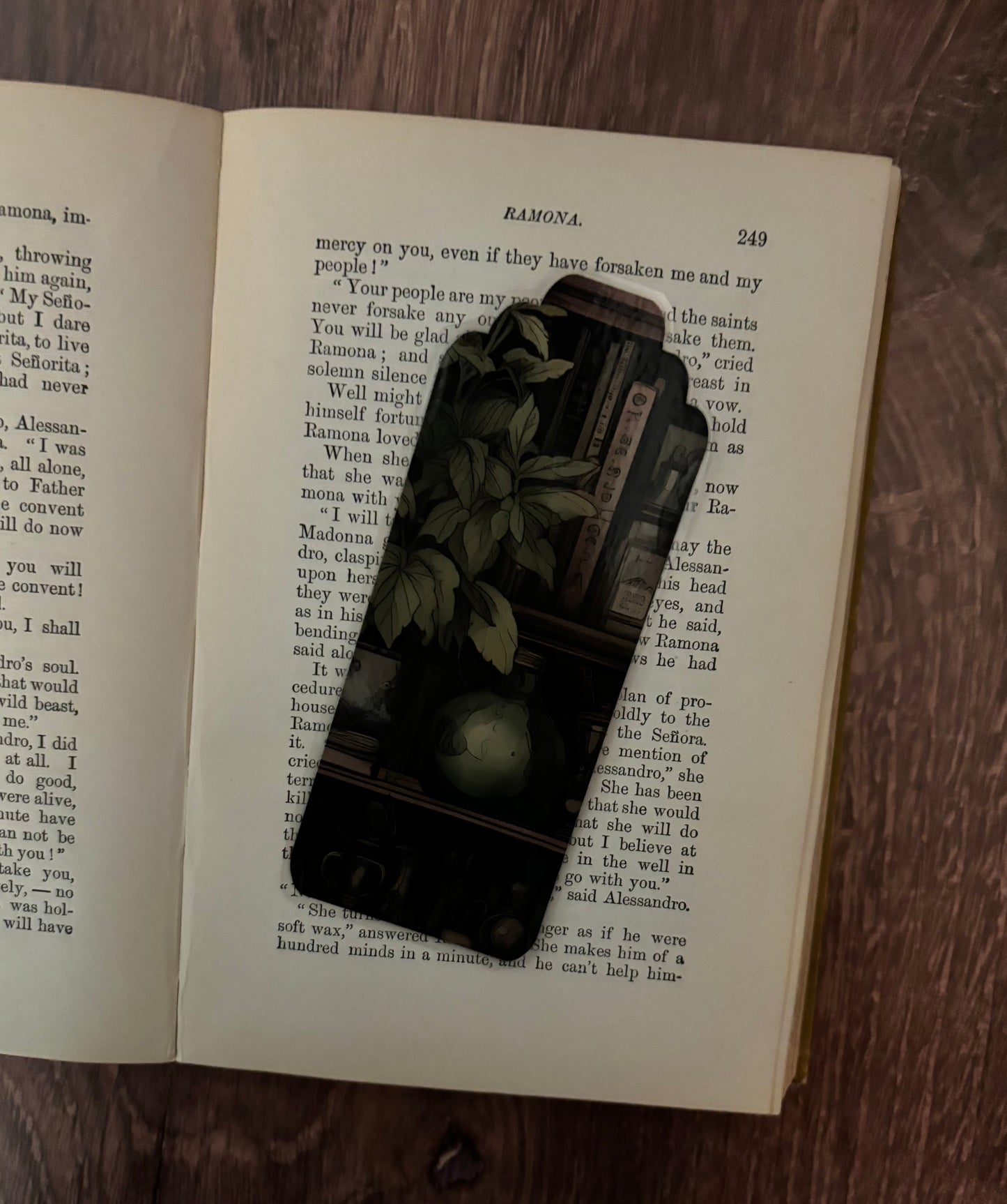 Cozy common room double-sided bookmark