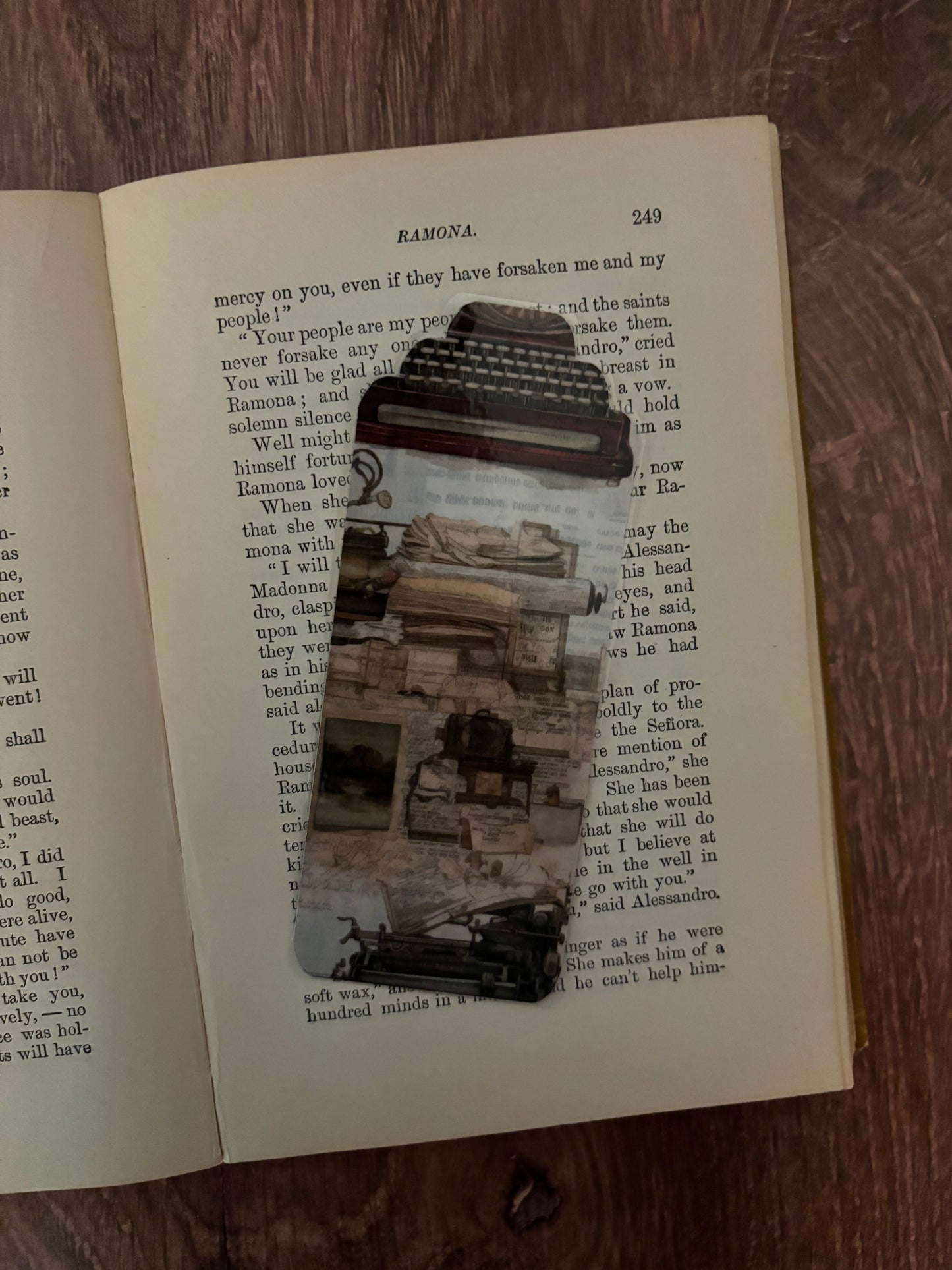 Writer's paradise double-sided bookmark