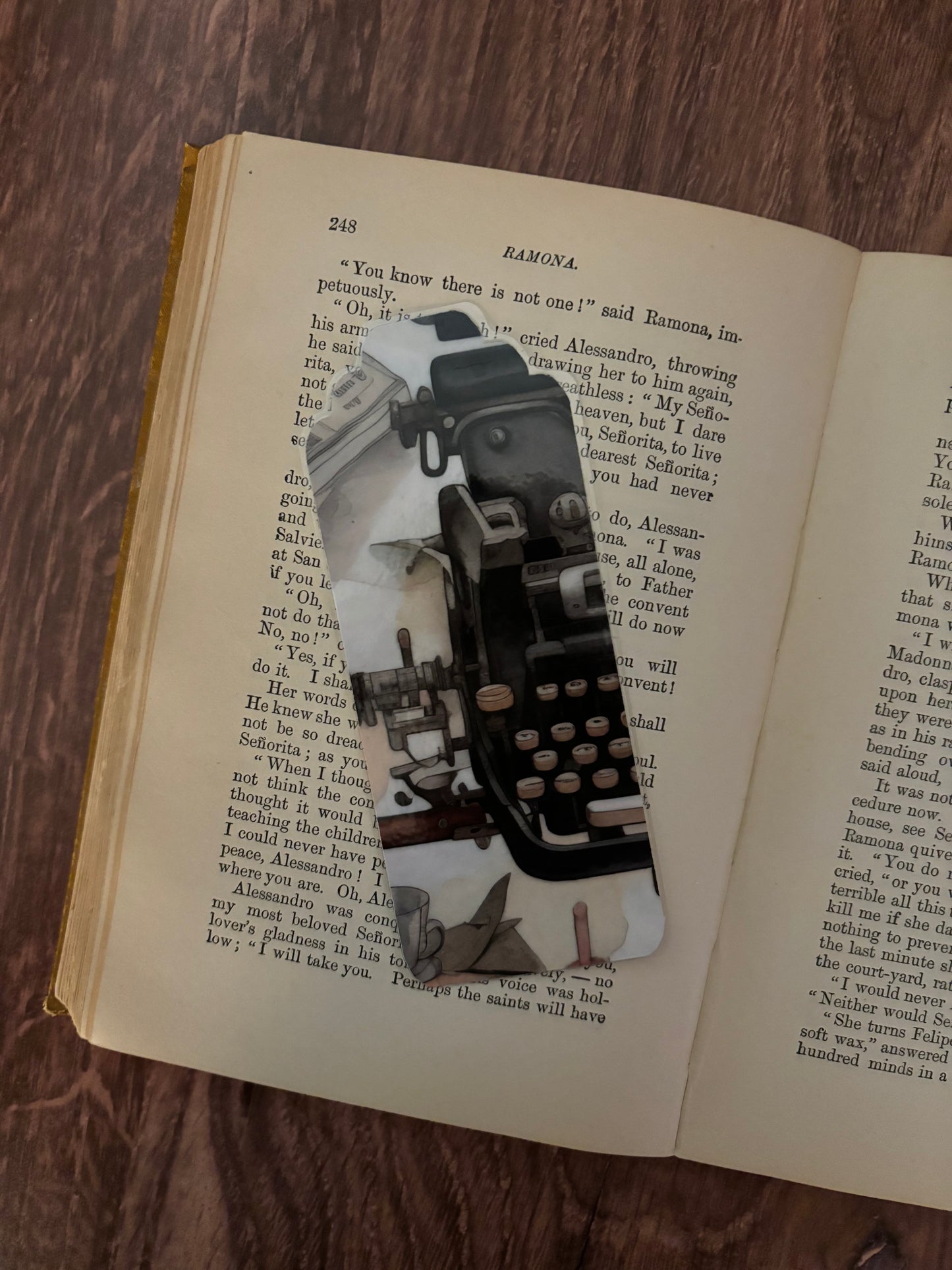 Writer's paradise double-sided bookmark