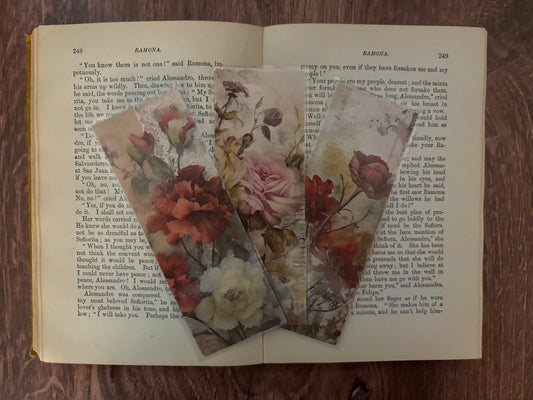 secret garden double-sided bookmarks—set of 3