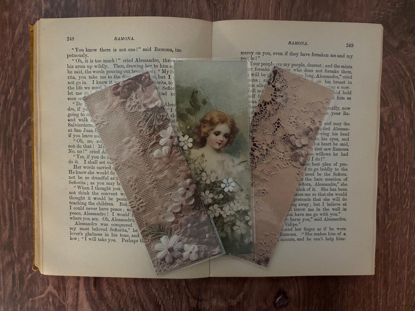 old lace (hold the arsenic) double-sided bookmarks—set of 3