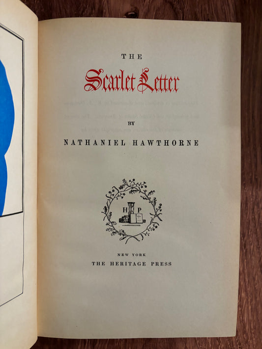 "The Scarlet Letter" by Nathaniel Hawthorne (Antique Hardcover)