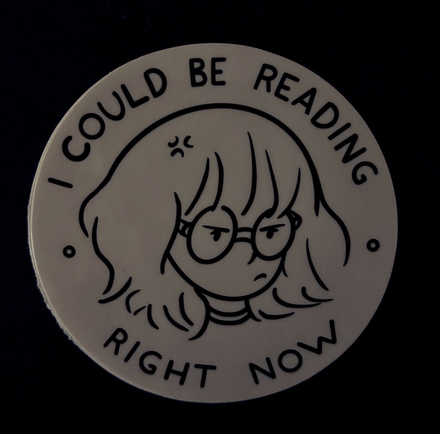 I Could Be Reading Sticker (Jaclynne Anne)