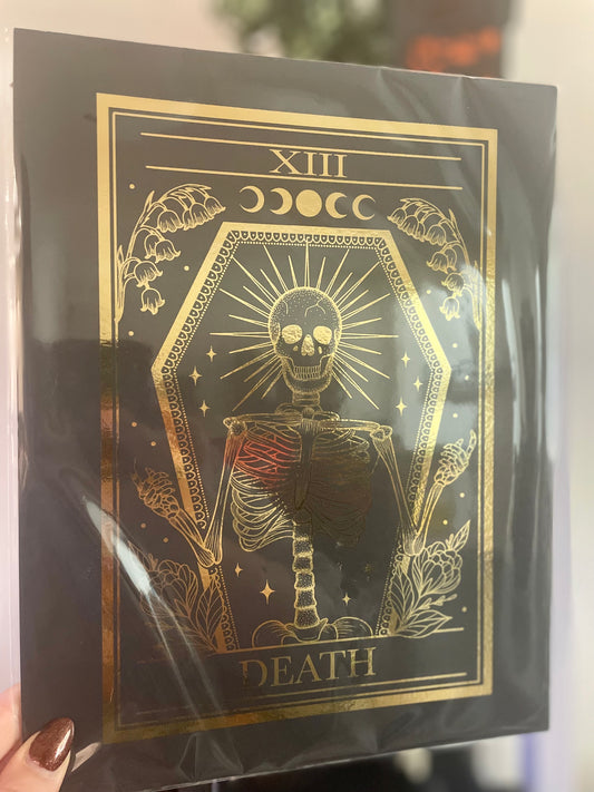 Death Tarot Card Foil Print | Cooper Calligraphy Art