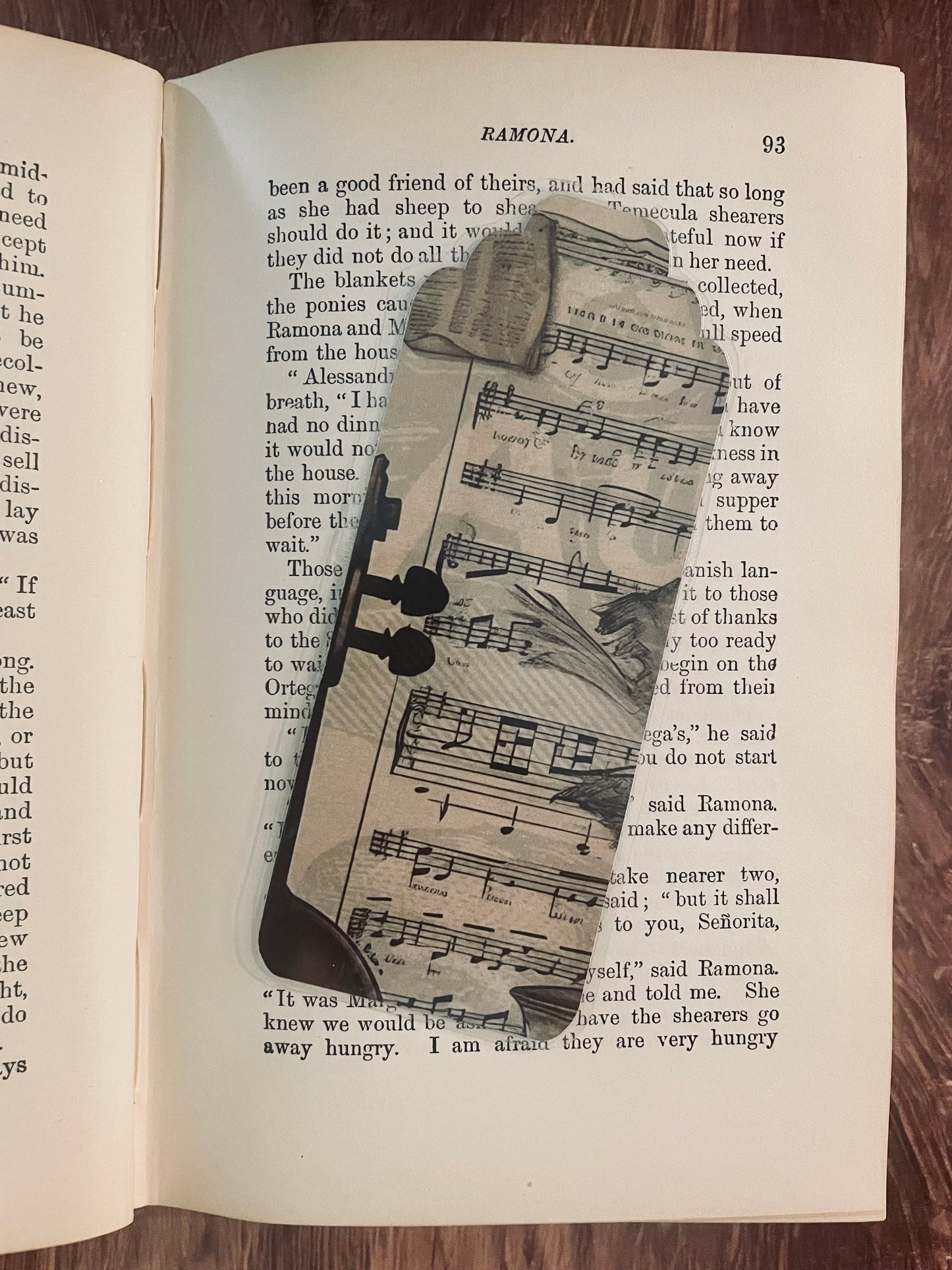 Sherlock's music room double-sided bookmark