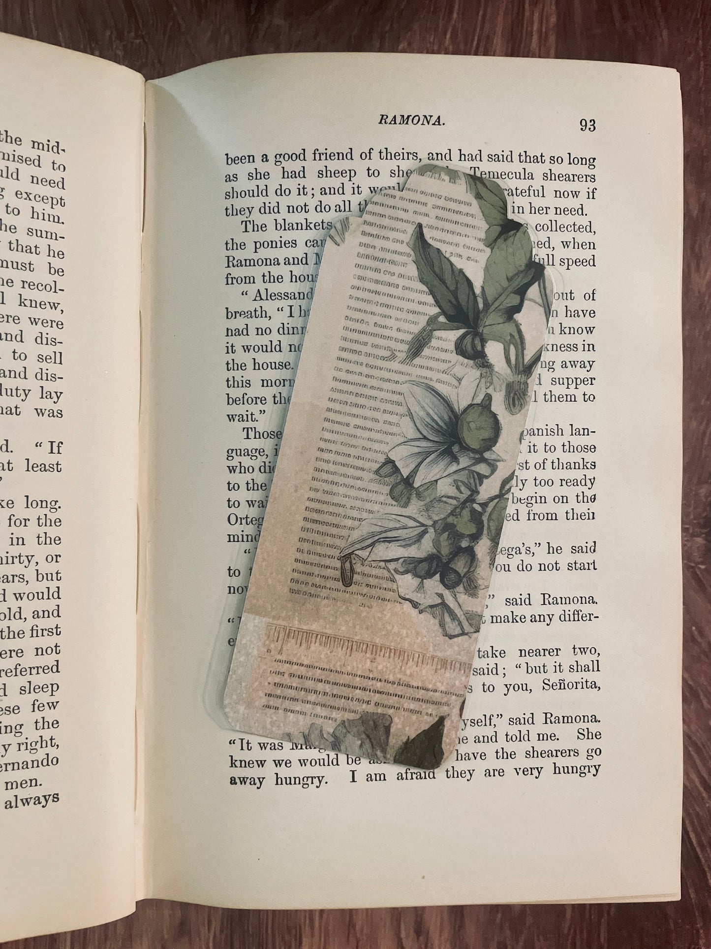 Cozy common room double-sided bookmark