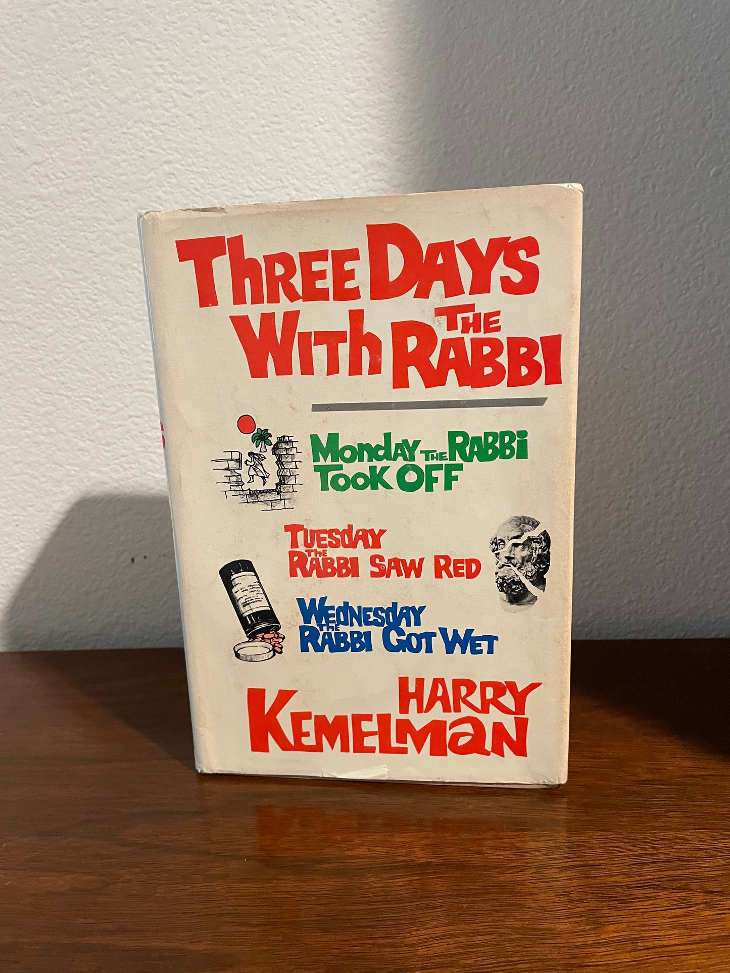 "Three Days With The Rabbi" by Harry Kemelman (Preowned Hardcover)